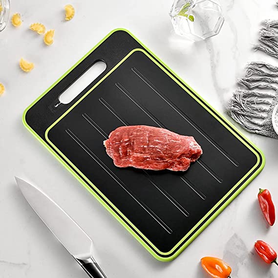 4-in-1 Chopping & Defrosting Board – Aluminium Alloy Multi-Function Cutting Board